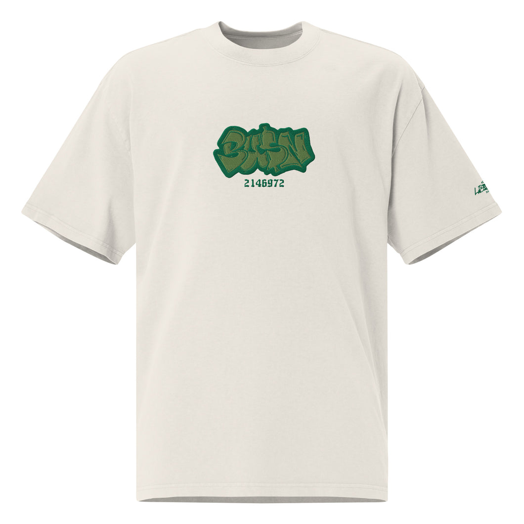 ‘BU$N’ t-shirt (W/Green)